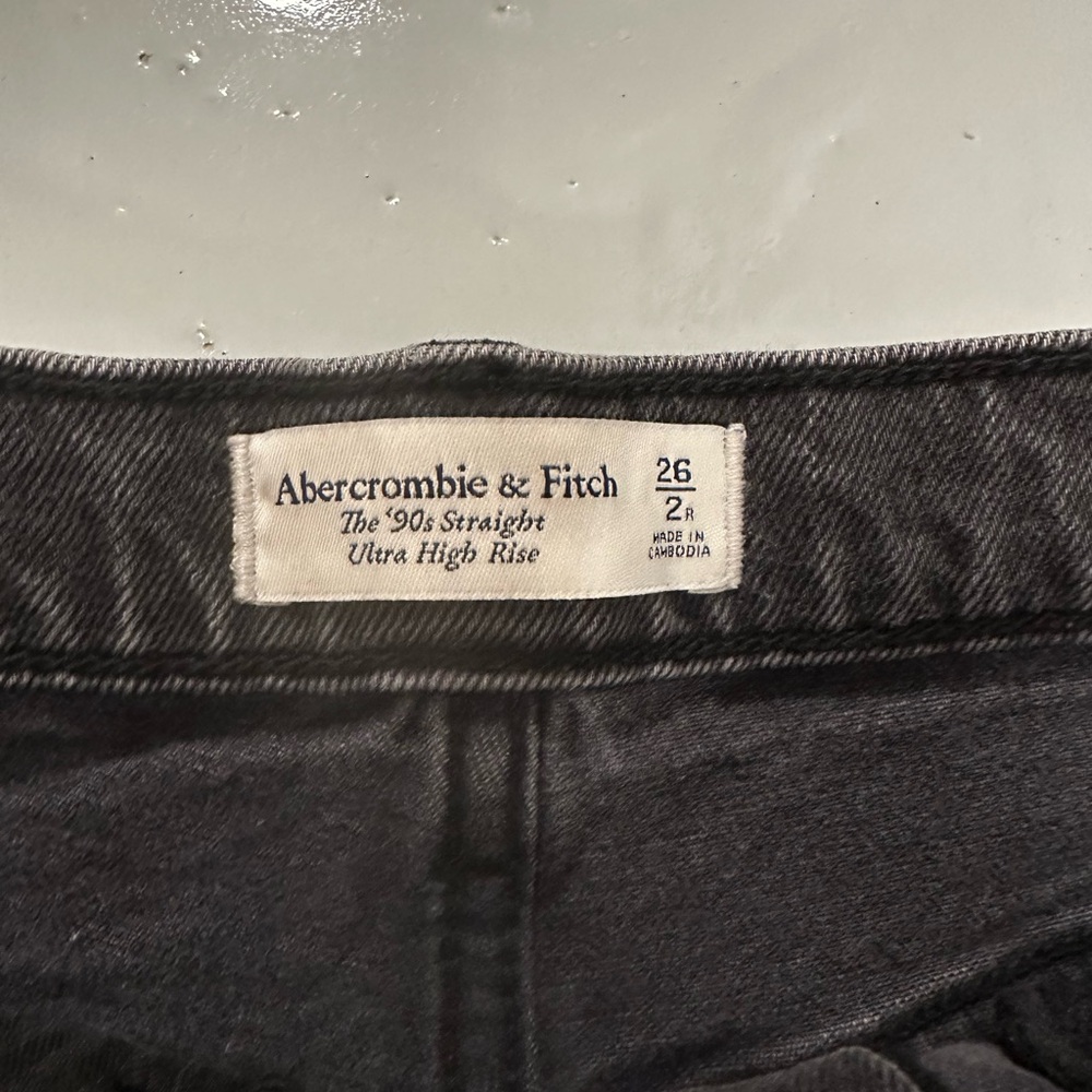 Abercrombie & Fitch Dark Gray Ultra High Rise Jeans
